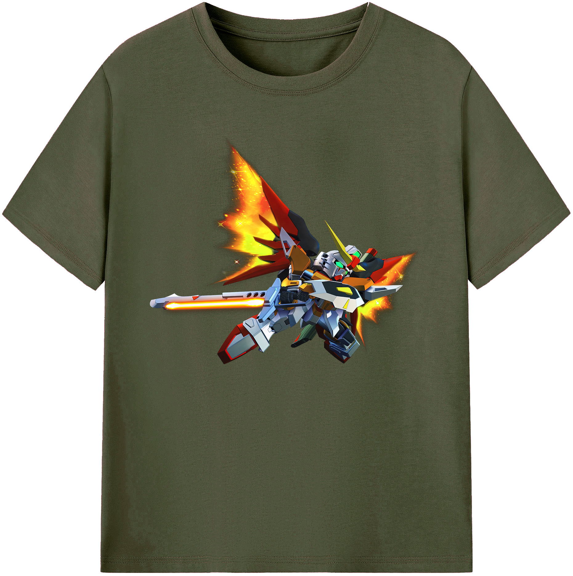 （画像用） 機動戦士ガンダム Mobile Suit Gundam 綿100％ メンズ半袖Tシャツ｜肌触りやわらか＆通気性